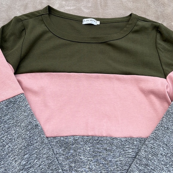 LOCRYZ Colorblock Long Sleeve Top, Size Small - Picture 5 of 9